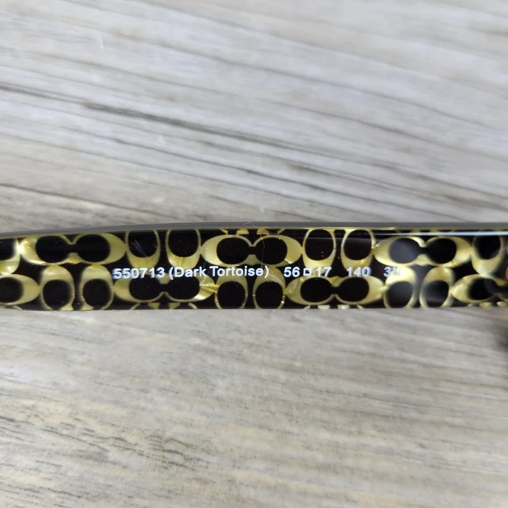 Coach Eyeglasses Frames HC6089 Bylow 550713 Dark Tortoise Sig. C Women 56-17-140